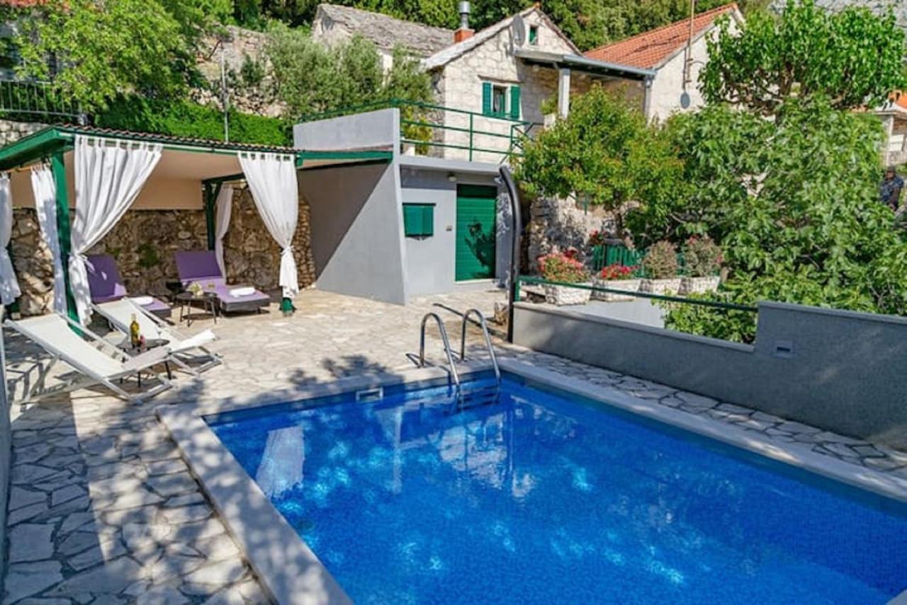 Villa Stone House Nikolina With Heated Pool Bast Exterior foto
