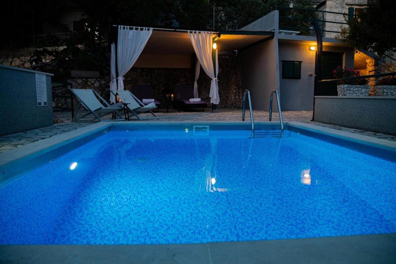 Villa Stone House Nikolina With Heated Pool Bast Exterior foto